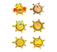 SpongeBob SquarePants Ship Wheel Mystery Enamel Pin Blind Box | SpongeBob, Gary, Patrick, Squidward, Sandy, or Mr. Krabs