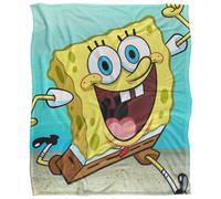 Spongebob Squarepants Silky Character Supersoft Blanket Multicoloured (One Size)