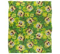 SpongeBob SquarePants Silky Patterned St Patricks Day Supersoft Blanket