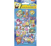Spongebob Squarepants Sparkly Reusable Foil Stickers | Official Licensed Product | Reusable on Non-Porous Surfaces | Boys and Girls | Age 3+ | Birthday Gifts, Party Bags, Arts & Crafts, Scrapbooking