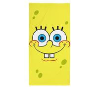 Spongebob Officially Licenced Kids Towel | Super Soft Feel, Squared Design With Spongebob, Patrick, Squidward, Mr Krabs | Perfect The Home, Bath, Beach & Swimming Pool | 70cm x 140cm