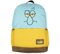 SpongeBob SquarePants Squidward Backpack Big Face Nickelodeon School Travel Book Bag with Adjustable Straps and Laptop Tech Sleeve