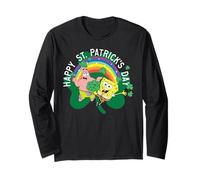 Spongebob Squarepants St. Patrick's Day Holiday Duo Portrait Long Sleeve T-Shirt
