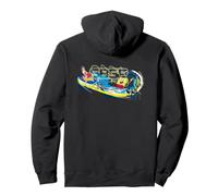 SpongeBob SquarePants Surf Wave Riding Style 90s Fun Artwork Pullover Hoodie