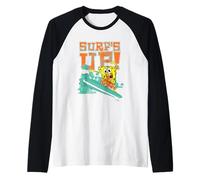 Spongebob Squarepants Surf's Up Palm Trees Raglan Baseball Tee