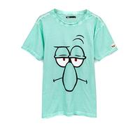 SPONGEBOB SQUAREPANTS T-Shirt Unisex Adults | Mens Womens Yellow Spongebob Pink Patrick OR Green Squidward Characters | Short Sleeve Cotton L