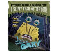 Spongebob Squarepants Teenage Gary Silky Supersoft Blanket Multicoloured (One Size)