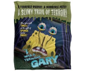 Spongebob Squarepants Teenage Gary Silky Supersoft Blanket Multicoloured (One Size)