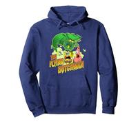 SpongeBob SquarePants The Flying Dutchman Distressed Pullover Hoodie, Adult Unisex, Navy Blue, X-Large