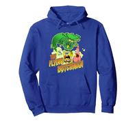 SpongeBob SquarePants The Flying Dutchman Distressed Pullover Hoodie, Adult Unisex, Royal Blue, Large