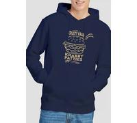 Spongebob Squarepants The Krusty Krab Shock Mono Unisex Hoodie, Navy | Size: Small Spongebob Navy S