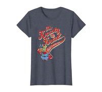 Spongebob Squarepants The Krusty Krab T-Shirt, Women, Heather Blue, XX-Large