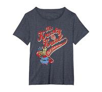 Spongebob Squarepants The Krusty Krab T-Shirt, Women's Plus, Heather Blue, 6X