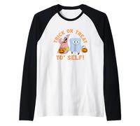 Spongebob Squarepants Trick Or Treat Yo Self Raglan Baseball Tee