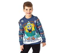 SpongeBob SquarePants Unisex Kids Blue Let It Snow Sweatshirt - 5-6 Years