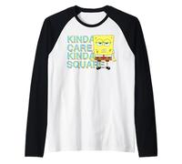 Spongebob Squarepants Who Cares Fun Cartoon TV Show Classic Raglan Baseball Tee