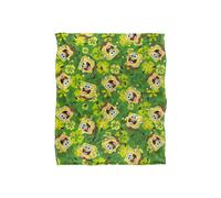Spongebob St. Patrick'S Pattern Silky Touch Super Soft Throw Blanket 152 X 127 cm in White Spongebob White 152 X 127 cm