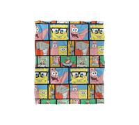Spongebob Tile Pattern Silky Touch Super Soft Throw Blanket 152 X 127 cm in White Spongebob White 152 X 127 cm