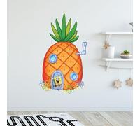 Spongebob Wall Sticker - Spongebob Outside His House Decal Wall Art (60cm Height x 35cm Width)