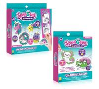 Spongeez: Unicorn magic colour in charm kit + Animals charms to go bundle, Squishy Sponge Art & Craft Kit for Kids, Creative Activity, Gifts for Ages 4,5,6,7,8.