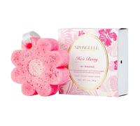 SPONGELLÉ Hawaiian Collection HEE Berry Botanical Body Wash-Infused Buffer, Loofah Pad, Pink, 14+ Showers