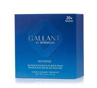 SPONGELLÉ Men's Homme Collection Body Wash Infused Buffer, Gallant - Blue