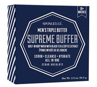 Spongellé Men's Triple Butter Supreme Body Wash Infused Buffer, Cedar Absolute