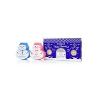 SPONGELLÉ Snowpeople Gift Set Body Wash Infused Buffers | Moisturising Body Wash & Soap Filled Sponges in One | Exfoliating Sponge | 7+ Uses Each Buffer | Winter Wonderland
