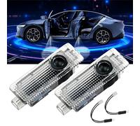 Spongent 2 Pieces LED Door Projector Lights Compatible with Mini Cooper, Puddle Welcome Lamps for Selected R55 R56 R57 R58 R59 R60 R61 F54 F55 F56 F57 F60 Models, 2008-2024