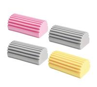 Sponges,4 PCS Damp Duster Dust Sponge Damp Clean Duster Sponge Dusters Sponges Cleaning Brush for Cleaning Blinds Glass Baseboards Vents Railings Mirrors Window Track Grooves Faucets