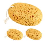 Sponges Bath, 3Pcs Natural Sea Sponge Natural Sponges Wash Sponges for Body Ultra-Soft Exfoliating Body Sponge with Dense Foam Gentle Cleansing for Dry Sensitive Skin