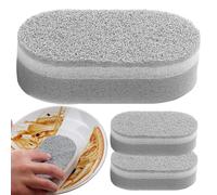 Sponges for Cleaning, Household Scouring Pads, 3 Piece Wash Scrub Set, Sturdy Kitchen Utility, Multi-Vanish Cleaning Tool, for Home Apartment Farmhouse Bathroom Bathtub Basin Sink Floor Daily Use