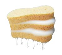 Sponges Kitchen,Natural Wood Pulp Sponge Scrubber | 3 Piece Wood Pulp Cotton Scouring Pad for Cleaning Countertops Removing Dirt Dishwashing Car Wash Bathroom Kitchen