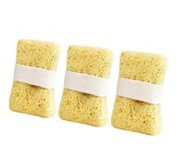 Sponges Loofahs in Pastel Yellow with Cellular Texture for Rich Bubble and Skin Friendly Bathing Shower Sponges Wash