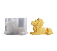 SPONGL 3D Lion Candle Mould Silicone Resin Aromatherapy Candle Mould Home Decor