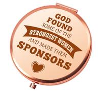Sponsor Gift Folding Makeup Mirror Sponsor Appreciation Gifts NA Addiction Recovery Gift Thank You Presents for Sponsors Confirmation Sponsors Gifts Christmas Birthday Present Pocket Makeup Mirror