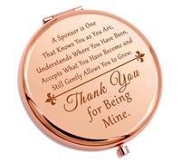 Sponsor Gifts Compact Makeup Mirror Confirmation Gifts for Sponsor Surgery Recovery Appreciation Gift for AA NA Confirmation Sponsors Coworker Friend Addiction Recovery Sobriety Folding Makeup Mirror