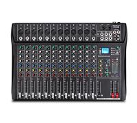 Sponsored Ad - Depusheng Professional 12 Channel Bluetooth DJ Mixing Console Karaoke Amplifier Digital KTV Sound Mixer White