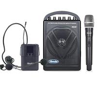 Hisonic HS120B Portable PA System with Wireless Microphones, Black