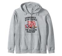 Sponsored By My Savings The Big Game Road Trip Football Zip Hoodie