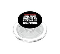 Sponsoring Is My Sport Cardio Is Picking Up The Phone Sober PopSockets PopGrip for MagSafe