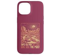 Spontaneous Unplanned Road Trip Adventure 70s Groovy Vintage Case for iPhone 15