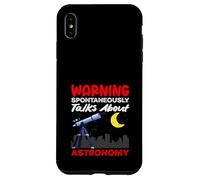 Spontaneously Talks About Astronomy Warning Funny Case for iPhone XS Max