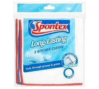Spontex Long Last Kitchen Cloths Pack of 2