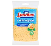 Spontex Thick Moppets Sponge Wipes Assorted Colours (Pack of 2)