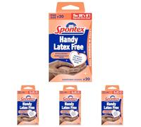 Spontex 20 Handy Latex Free Disposable Gloves (Pack of 4)