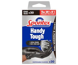 Spontex 20 Handy Tough Disposable Gloves