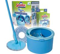 Spontex Aqua Revolution System X'tra Floor Mop and Bucket Set - Separates Cle