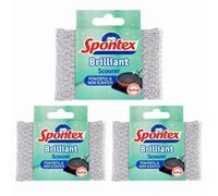 Spontex Brilliant Non Scratch Scourer X 3