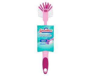 Spontex Dish Brush for Washing Up, Pink Style, Pack of 9